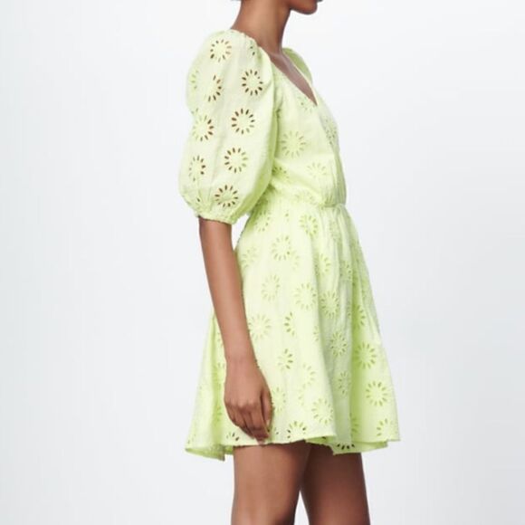 NWT Zara Openwork Embroidered Dress - Picture 9 of 14